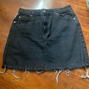 Denim mini skirt